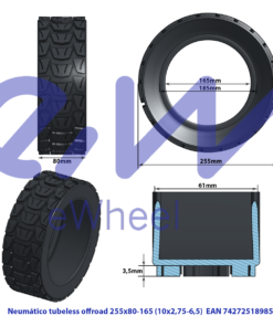 Bezdušová terénní pneumatika 10x2,75-6,5
