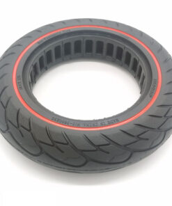 Lehká plná pneumatika  10x2,125 - červená linka