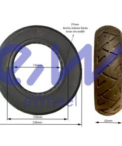 Plná pneumatika 10x2,5-6