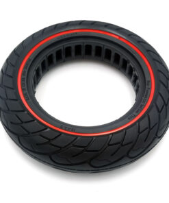 Lehká plná pneumatika 10x2,5 - červená čára (ráfky 34mm)