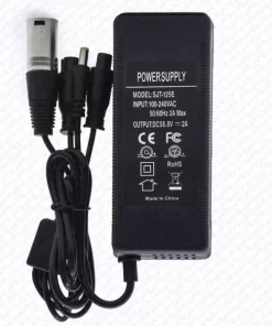 Víceúčelová nabíječka 52V 2A konektor GX16/GX12/DC5,5mm/XLR