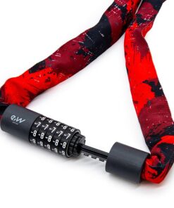 Zámek na heslo EWLK022 červené látkové pouzdro