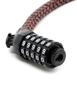 Visací zámek na heslo EWLK025 hnědé nylonové pouzdro