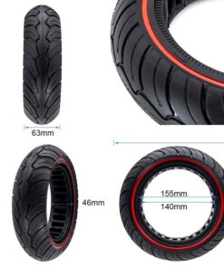 Ultralehké pevné kolo 9,5x2,5 červené pro NIU [Ewheel]