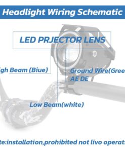 U7 led světlomet 12-80V červený