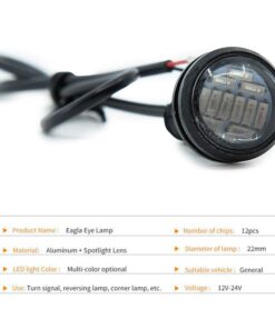 Oko červeného orla LED 12V - 1 jednotka