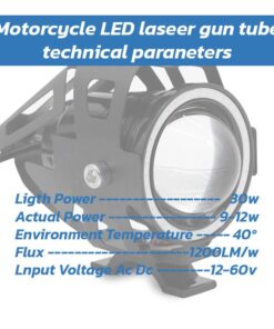 U7 led světlomet 12-80V červený