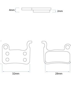 Pryskyřičná podložka RS001-R pro třmen xtech  - 2 sady