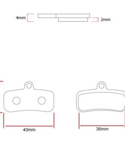 Sintrovaná brzdová destička RT007-S pro Shimano saint M810/M820 - sada 2 ks