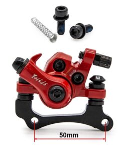 CT005-M02 mechanický brzdový třmen R 50mm červený