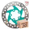 Brzdový kotouč 120mm 5H zelený - 20 kusů
