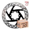 Brzdový kotouč 120mm 6H černý - 20 kusů