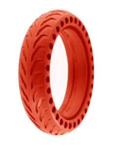 Alternative view of Děrovaná plná pneumatika 8.5x2-6.1/B34 - červená