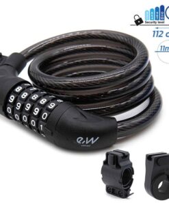 Zámek na kabel s heslem [eWheel] - 1,1 m