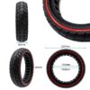 Solidní off-roadová ultraleká pneumatika 10x2,125-6,1/B34 s červeným lemem [Ewheel]