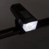 Nabíjecí přední LED světlo EWL011 s displejem rychlosti, teploty, času a kilometrů