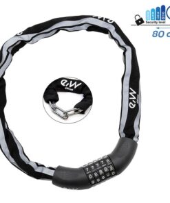 Alternative view of Zámek EWLK017 s řetězem a reflexní ochranou