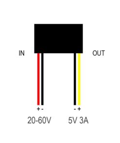 Měnič DC 20-60V na 5V 3A [FULREE]