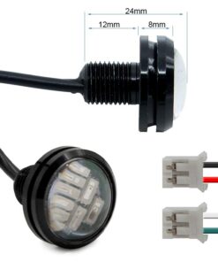 Oční oko orla červené LED světlo 12-20V [Minimotors]