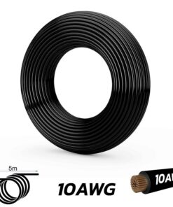 Black Cable 10 AWG - 5M