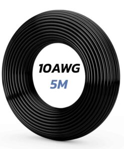 Alternative view of Černý kabel 10 AWG - 5m