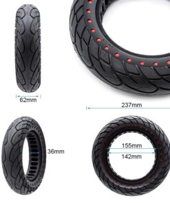 Ultra lehká plná pneumatika 10x2.5-6.1/B34 - červené tečky [Nedong]
