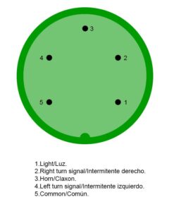 Alternative view of Tlačítková deska pro světlo a klakson