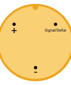 Akcelerátor s celkovým otvorem s černým konektorem SM 25cm - Podpěra 1