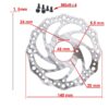Brake disc R6.2 140 mm 6h silver - 48 mm