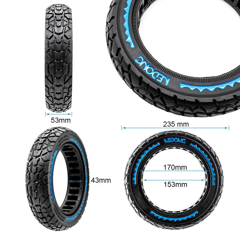 Ultralight Solid Offroad Wheel 10x2 125-6 5 B44 - Modrá Nedong - Obrázek 2