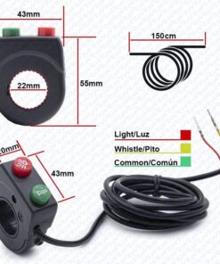 Alternative view of Přední panel s tlačítky pro světlo a klakson