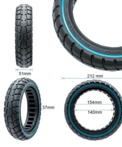Alternative view of Ultralight Solid Offroad Wheel 230x50 / 9x2-6.1/B34 - Modrá řada [Ewheel]