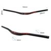 Řídítka 780mm s 25mm stoupáním černo-červená