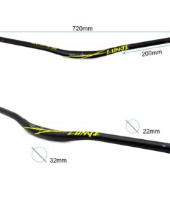 Alternative view of 720mm Handlebar with 25mm Rise Black-Green