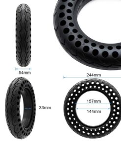 Alternative view of Děrovaná plná pneumatika 10x2,125-6,1/B34 [Nedong]