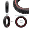 Ultraľahká plná pneumatika 9.2x2-6.1/B34 - červená čára [eWheel]