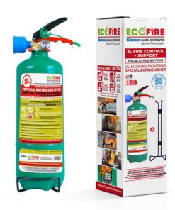 Alternative view of Dielectric extinguisher for batteries