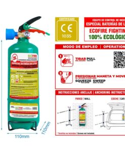 Dielektrický hasič pro baterie