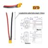 Konektor XT30 s kabelem – 10 ks (5× samec, 5× samice)