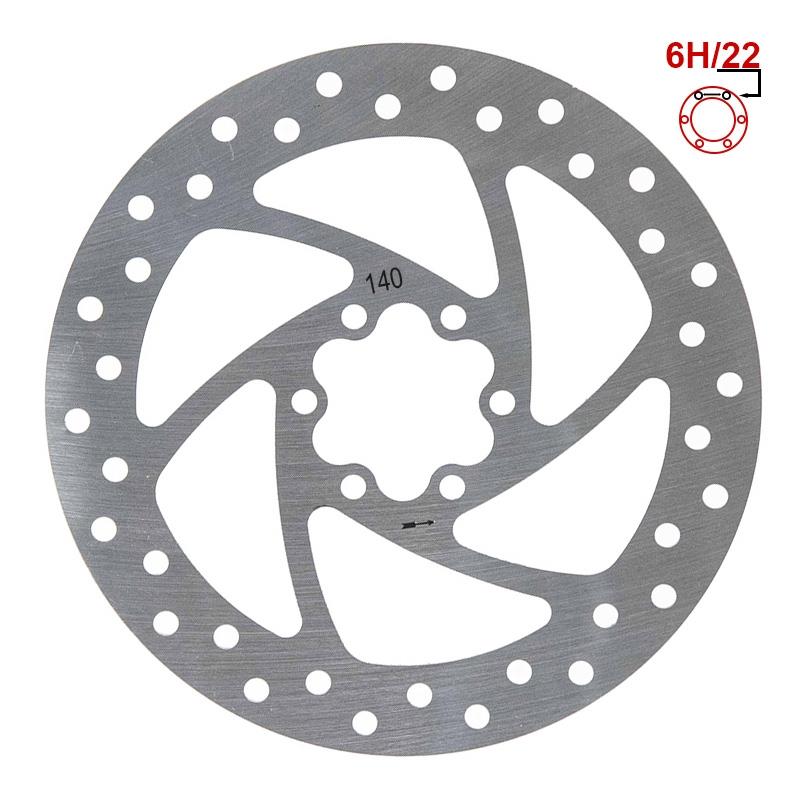 Brzdový kotouč 140 mm 6 děr stříbrný - Obrázek 2