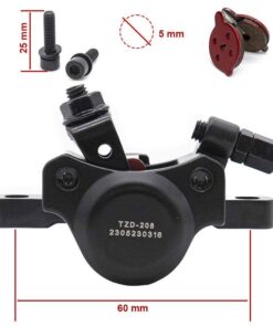 Černý mechanický brzdový třmeň pro NIU