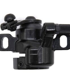 Alternative view of Black mechanical brake clamp for NINEBOT Series F and D
