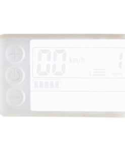 Alternative view of White waterproof silicone protector for the S866 display