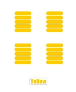 Alternative view of Reflective stickers 90x20 mm yellow - 20 Pcs