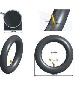 Alternative view of Innertube 8.5x2 VC 135x45 ° [eWheel]