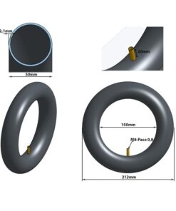 Duše 8,5×2 s rovným ventilkem [eWheel] – pohled 2
