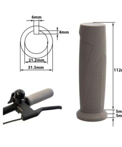 Šedé silikonové rukojeti pro řadu NINEBOT Series F a D - 2 kusy