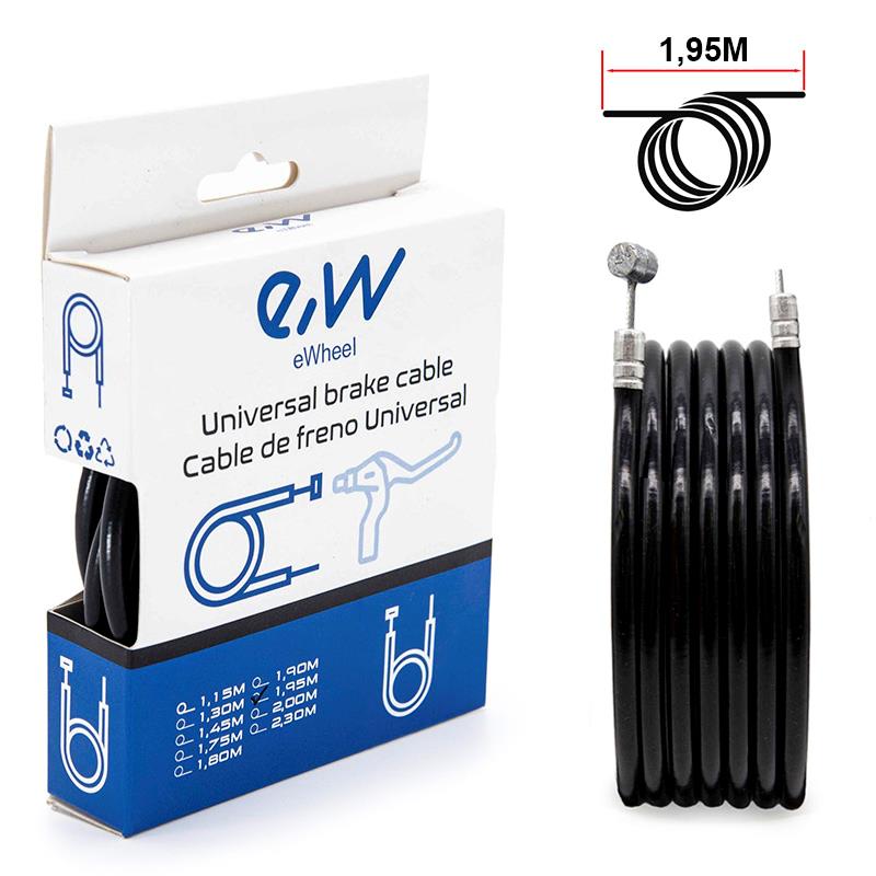 Černý brzdový kabel a kabel dlouhý 1,95 m - Obrázek 2
