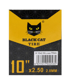 Premium Chamber 2.0mm Thickness 10x2.5 Straight Valve Black Cat