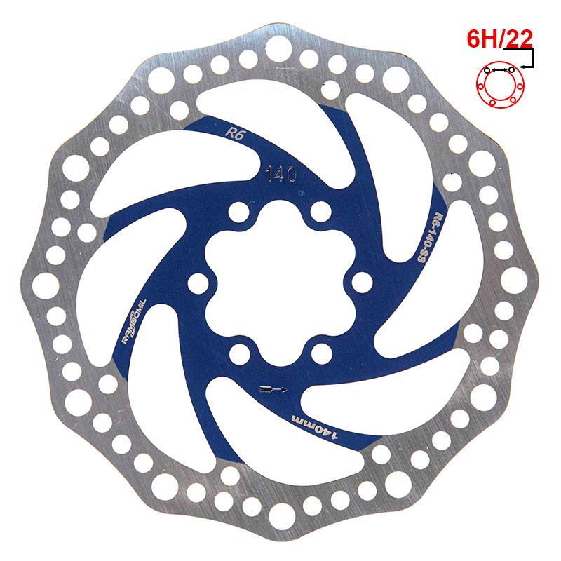 Brzdový kotouč R6.1 140 mm 6h modrý - Obrázek 3